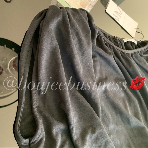 ZARA BNWT Shoulder Pad Shirt with Back Opening - Picture 6 of 7